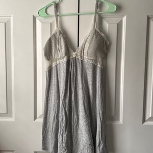 ❗25% off 2❗ Gray and cream Lacy nightgown